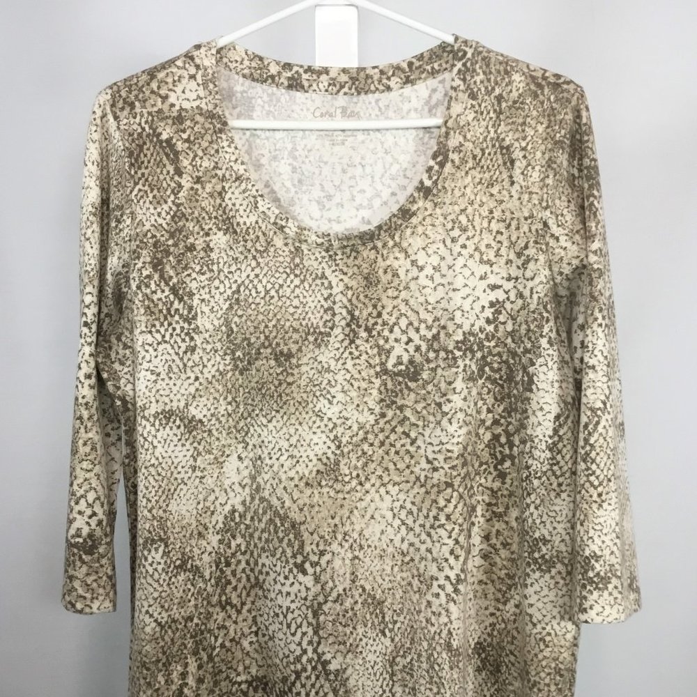 Snake Print Top (like new)